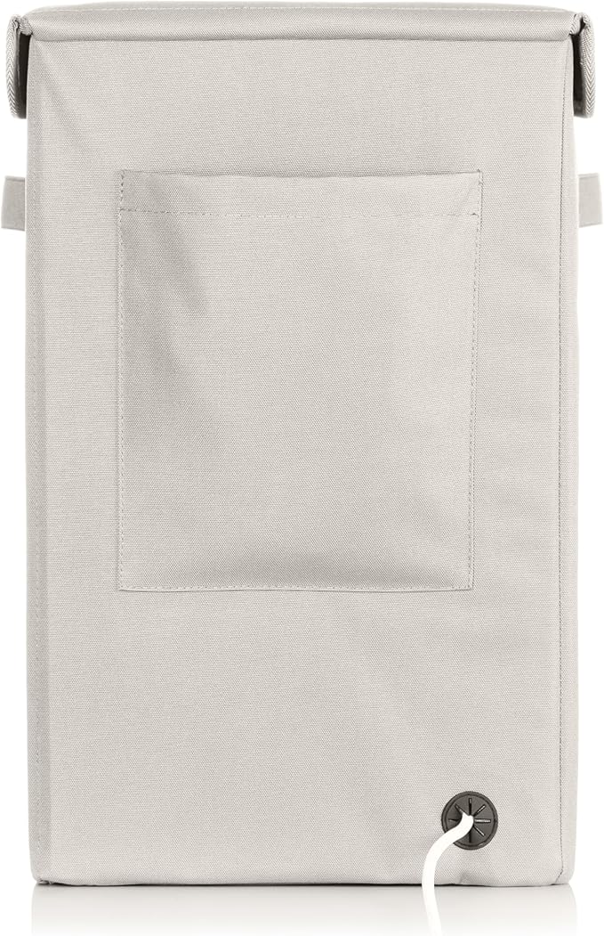 Zadro Foldable Towel Warmer, Folding Heat-Resistant Fabric, XLarge 35 Liter Capacity, Dual Even-Surround Heat Modes, Collapsible Space-Saving Design (Cream, 35L - 19.5"x12"x12")