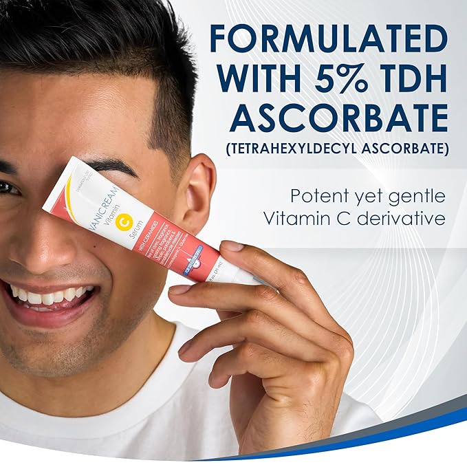 Vanicream Vitamin C Serum, 1.2 Fl Oz, Formulated without Common Irritants for Sensitive Skin, Milky and Lightweight Brightening Serum, Hydrates & Boosts Glow, Dermatologist-Tested