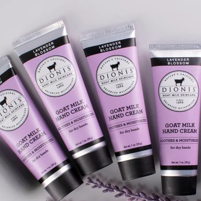 Dionis Goat Milk Hand Cream Lavender Blossom 1 oz (Pack of 4)