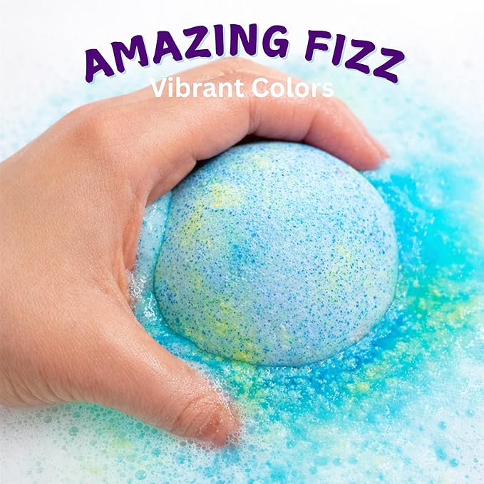 EvolutionUSA 6 Purple Epic Superhero Bath Bombs for Kids – Childrens Super Hero Bath Bombs Toy, Organic Bathbomb with Surprise, Superhero Bath Fizzers, Lush Bathbombs Birthday, Christmas, Easter