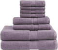 Madison Park 800GSM Bathroom Towel Set of 8 100% Cotton Bath Towel Set for Bathroom Luxurious Highly Absorbent 2 Bath Towels 2 Hand Towels 4 Washcloths Quick Dry Spa Quality Light Purple