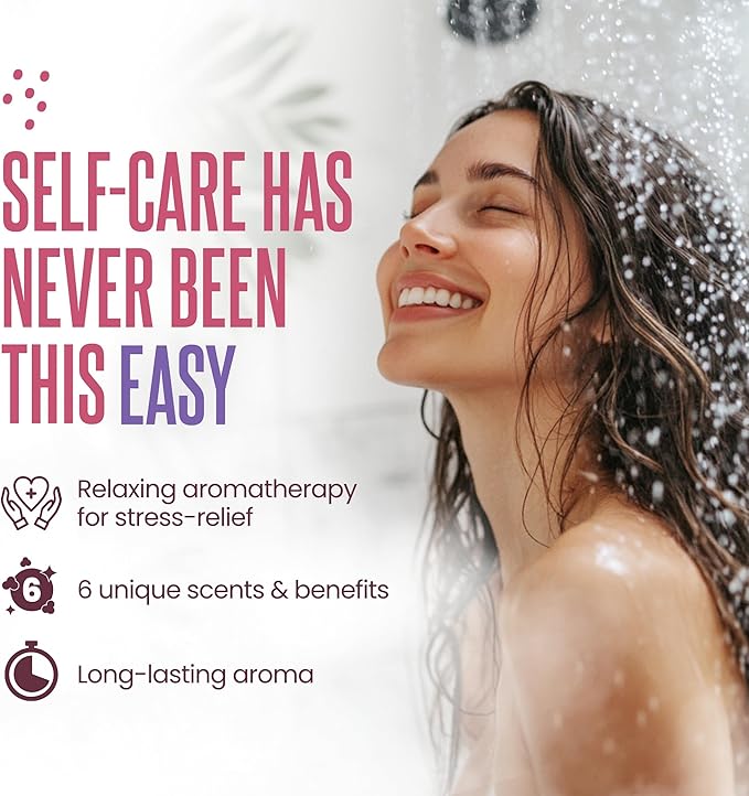 Cleverfy Shower Steamers Aromatherapy - Mothers Day Gifts for Mom, Wife from Husband, Grandma, Daughter and Sister - Birthday Gifts for Women, Mom, Teens, Girlfriend and Her - 6 Tablets