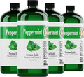 Natures-Star Peppermint Essential Oil, 4 Pack 16oz Each, 64oz Bulk, Therapeutic Grade Peppermint Essential Oil for Aromatherapy, Soap Making, Candles, Diffuser