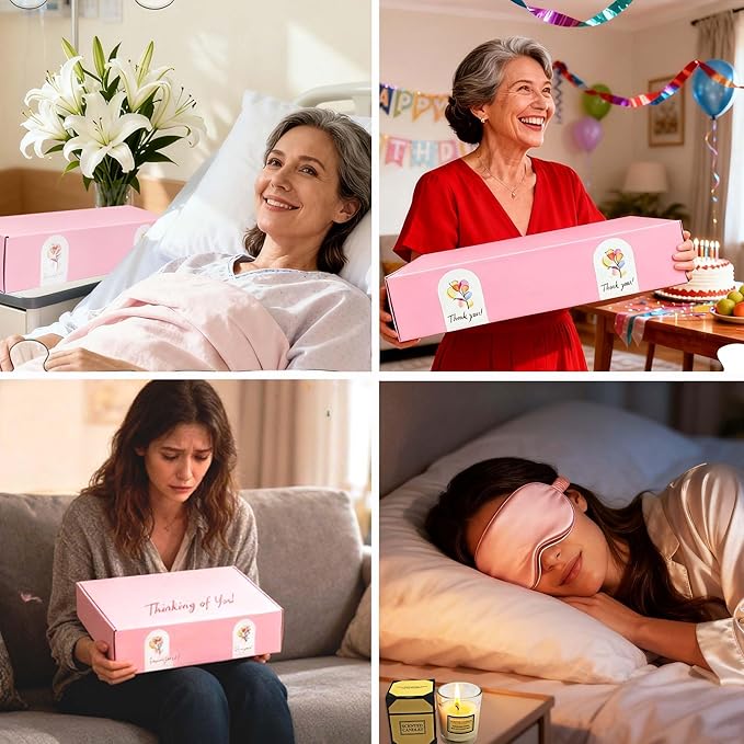 14PCS Care Package for Women Get Well Soon Gift Basket with Blanket, Ceramic Mug, Spa Items | Self Care Gifts for Women Recovery Thinking of You Feel Better Encouragement Sympathy Gifts