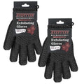 Exfoliating Dual Texture Bath Gloves for Shower Spa Massage and Body Scrubs, Dead Skin Cell Remover, body scrubber with Hanging Loop