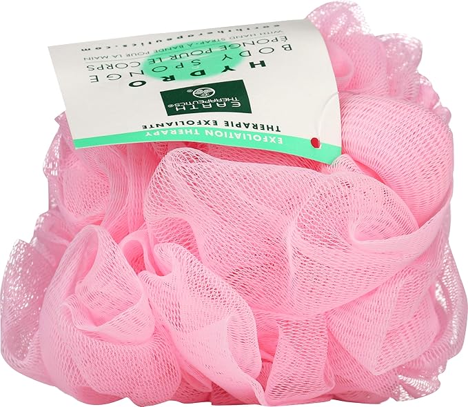 Earth Therapeutics Hydro Body Sponge with Hand Strap - Pink