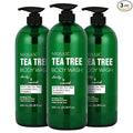 AnatoliaDaphne Tea Tree Body Wash and Shower Gel with Vitamin E for Jock Itch, Eczema, Ringworm, Body Odor, Body Wash Women & Men with Added Body Oils,LARGE 20.2 FL Oz Bottle (Tea Tree, Pack of 3)