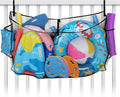 Large Pool Float Toy Storage Net - 59 x11.8x33.5in Durable Mesh Net Organizer for Fence with Straps, Poolside Fence Toys Holder for Inflatable Rafts Pool Noodles Balls Swimming Ring