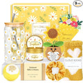 Gift Baskets for Women Unique Birthday Gifts for Women self care cheer up gifts set pick me up gift box for Woman teen girls best friend Sister Ladies Friendship Her - Inspirational Yellow Present