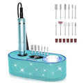 JOSGLOI Electric Nail Drill Professional: Shiny 40000RPM Electric Nail File Kit E File Nail Drill Machine with LCD Display for Acrylic Gel, Manicure Pedicure Polishing Grinder for Salon Home, Diamond