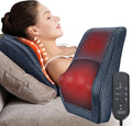 Boriwat Neck Massager with Heat, Back Massager & Deep Tissue Massager, 3D Kneading Massage Pillow for Neck, Back, Shoulder, Leg, Gifts Men Women Mom Dad, Stress Relax at Home Office and Car (Blue)