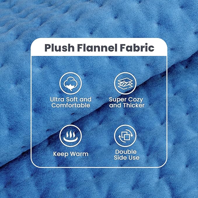Heating Pad - Electric Heating Pad for Back Pain and Cramps Relief, Moist Heat Pad for Shoulder, Knee, Neck, 6 Heat Settings & Auto Shut Off and Machine Washable, 33" x 17"