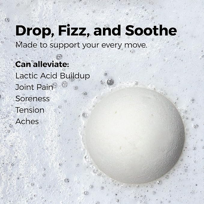 Muscle Rehab Magnesium Epsom Salt Bath Bombs - Fast-Absorbing Muscle Soak for Post-Workout Recovery - Bath Bombs for Sore Muscles and Pain- Tranquil Foot Soak Bombs - Athletic Recovery Bath - 2 Packs
