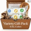 Bare Botanics Shower Steamers 6 XL Cubes w/ Tray - Intensely Aromatic with All Essential Oils & Natural Ingredients - 70% Bigger - Small-Batch Made in WI - Updated Gift Ready Packaging