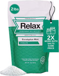 Relax Spa & Bath Aromatherapy Bath Salts for Hot Tub, Bath, or Spa, 2LB Bag Infused with Magnesium, Bath Salt for Soaking, Eucalyptus Mint Scent