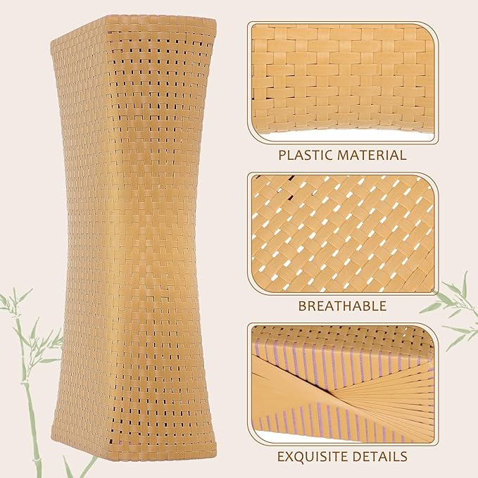 iplusmile Simulated Rattan Sauna Pillow - Ergonomic Sauna Neck Rest Pillow - Contour Bed Pillow Sauna Accessories for Relaxing Home Gym Saunas Rooms