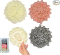 3-Pack Bath Loofah Set with Dual-Sided Shower Puff - Includes Soap Pocket, Hanging Rope, and Gift Box - Loofah for Women and Men - Shower Sponge for Body with Rich Lather（ Beige & Pink & Gray ）
