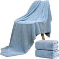 SEISSO 2 Pack Extra Large Bath Towels 63"x35", Bath Sheets for Sensitive Skin 70% Polyester 30% Viscose Fiber from Bamboo, Super Soft, Highly Absorbent & Quick Dry, Oversized Shower Towels