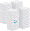 Avalon Towels Cotton Washcloths – (Pack of 48) Size 12x12 Inches, 100% Ring Spun Cotton, Soft & Absorbent Face Towels, Gym Towels, Hotel and Spa Quality, Reusable Fingertip Towels (White)
