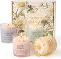 Scented Candles for Women - Aromatherapy Natural Soy Candles 4 Pack, Unique Floral Design, Relaxation Gifts for Mother’s Day, Birthday & Home Decor