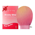 LOTTA Dreamy-Glow Deep Exfoliating Glove - Vegan Dead Skin Removal Body Scrub Mitt Bath Washcloth for Women Shower Exfoliation (Rose Garden)