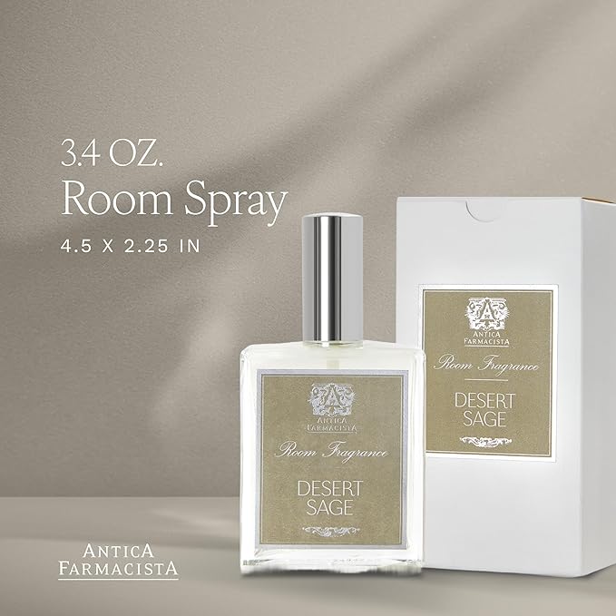 Antica Farmacista Room Spray - Elegant House Spray - Long-Lasting, Room Fragrance - Luxury Gift for Housewarming - Desert Sage, 3.4 fl oz