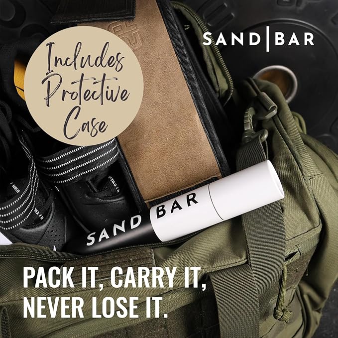 SandBar Callus Remover Tool, File for Hands, Durable Aluminum Tool Callus Shaver, Palm and Heel Dead Skin Removal, Includes Nourishing Salve, Ideal for Athletes, Climbers, and Gym Enthusiasts - Blue