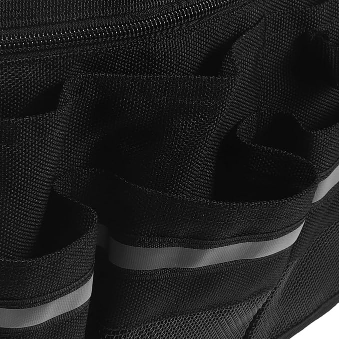 FRCOLOR Massage Oil Waist Bag Portable Organizer for Essential Oil and Lotion Storage Spa Professional Massage Bottle Holder Durable Anti-Wear Carrying Pouch 12.99X9.05X0.59In