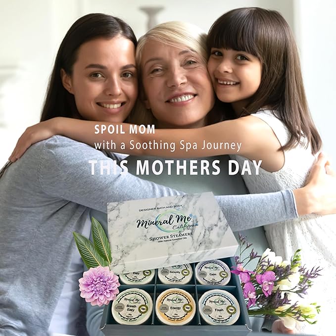 Shower Steamers Aromatherapy - Organic Natural Shower Bombs Vapor Tablets, Aromatherapy for Home Spa, Relaxing Self Care Birthday Gifts for Men, Women, Mothers Day Gift for Mom, Wife, Girlfriend