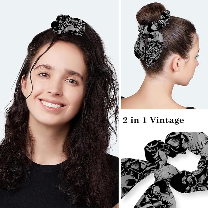 Women's Working Caps with Scrunchies Tarot Pattern Background Lace-Up Hat Unisex Hair Covers One Size