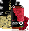 Rose Essential Oil, Rose Oil 8 Fl Oz 240ML for Diffuser Humidifier Yoga Cleaning DIY Candle Soap Making Perfume Gift for Women Essential Oils FRAOIL (Rose 8 Fl Oz (Pack of 1))