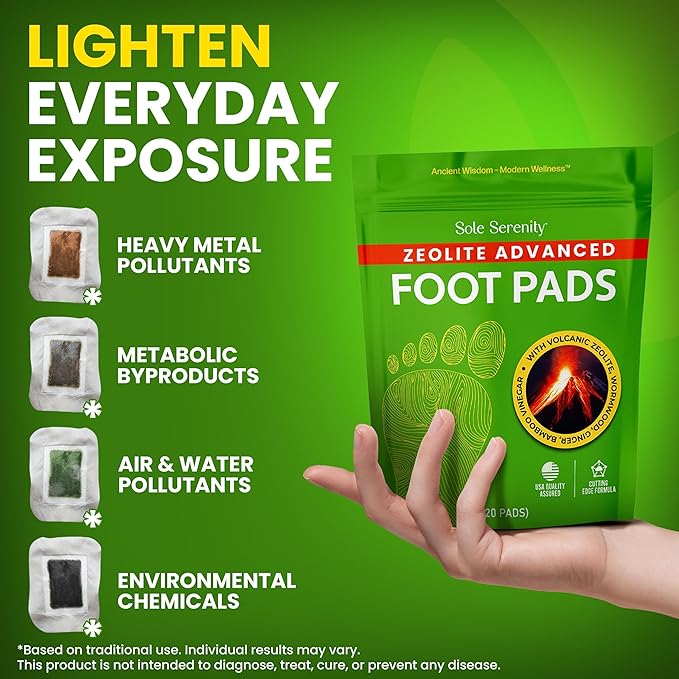 Sole Serenity Foot Pads - Zeolite (3 Pack)