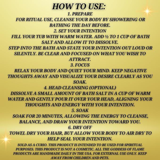 Aura Cleansing Bath Salts – Dead Sea Salt Bath Soak for Spiritual Cleansing, Energy Balance & Ritual Use 12oz