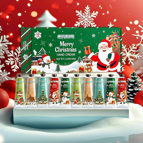 10 Pack Christmas Hand Lotion Gifts Set,Easter Basket Stuffers,Moisturizing Hand Cream for Women, Mini Travel Size Holiday Gifts, Mothers Day Gifts, Bulk Gifts Appreciation 30ml