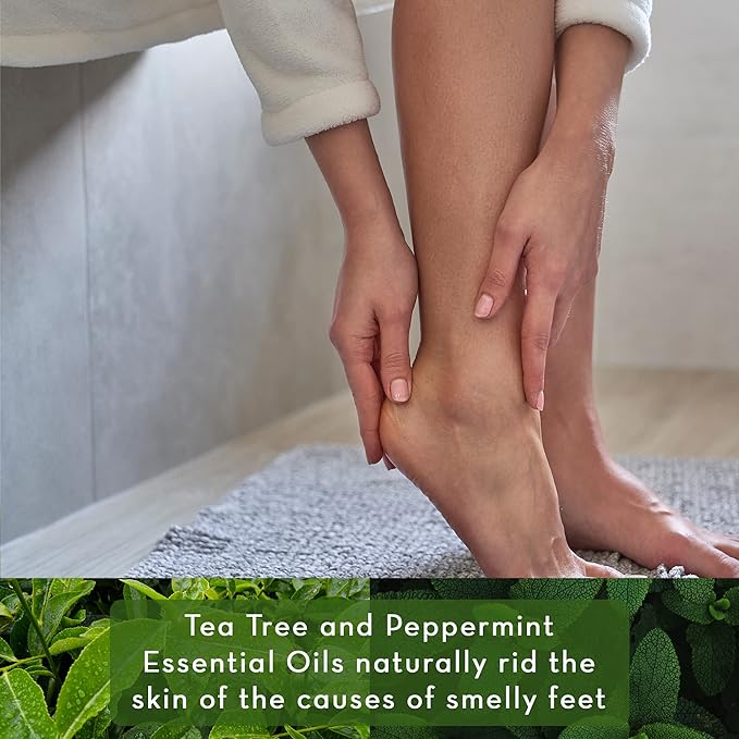 Pure Body Naturals Tea Tree Oil Foot & Bath Soak with Epsom and Dead Sea Salt, 20 oz - Therapeutic Blend - Relief for Tired Muscles, Addresses Common Foot and Toenail Issues, Eliminates Foot Odor