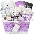 Mother's Day Gift Basket for Mom, Gifts for Women, Spa Gift Basket for Women - 22 Piece Lavender Bath and Body Skin Care Set for Women, Spa Kit | Birthday Gifts, Valentines Day Gift, Christmas Gift