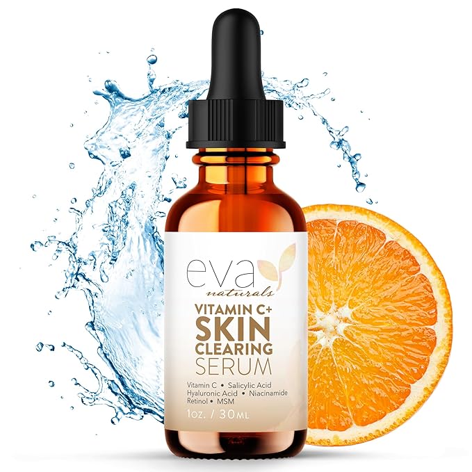 Vitamin C Serum for Face with Retinol (0.30%) & Salicylic 0.83% + Hyaluronic | Skin Refining Facial Serum for Uneven Tone, Texture & Hydration | Lightweight Daily Skincare for All Skin Types