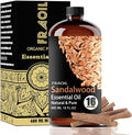 Sandalwood Essential Oil, Sandalwood Oil 16 Fl Oz 480 ML for Diffuser Humidifier Yoga Cleaning DIY Candle Soap Making Perfume Gift Essential Oils