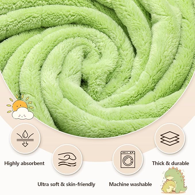 OFUSUY 6 PCS Baby Bath Towels, 3 PCS Animal Hooded Baby Towels & 3 PCS Washcloths, Baby Bath Towels for Infants & Toddlers - Soft & Ultra Absorbent, Cute Newborn Bath Essentials Gifts for Boys & Girls