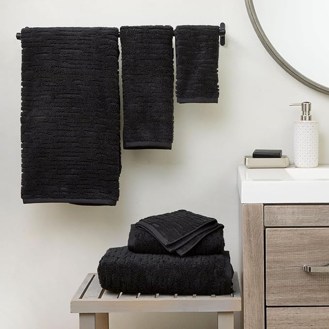 SKL Home CloudSoft 100% Cotton Luxury Bath Towel, 600 GSM, Ultra Plush & Absorbent, Slate