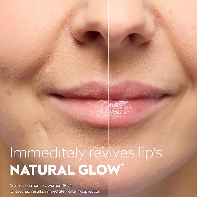 NIVEA Glowy Lips, Vegan Lip Balm with Hyaluronic Acid, Vitamin E, and Magnolia Extract, Moisturizing Lip Balm Instantly Boosts Natural Lip Glow, 0.35 Fl Oz Tube