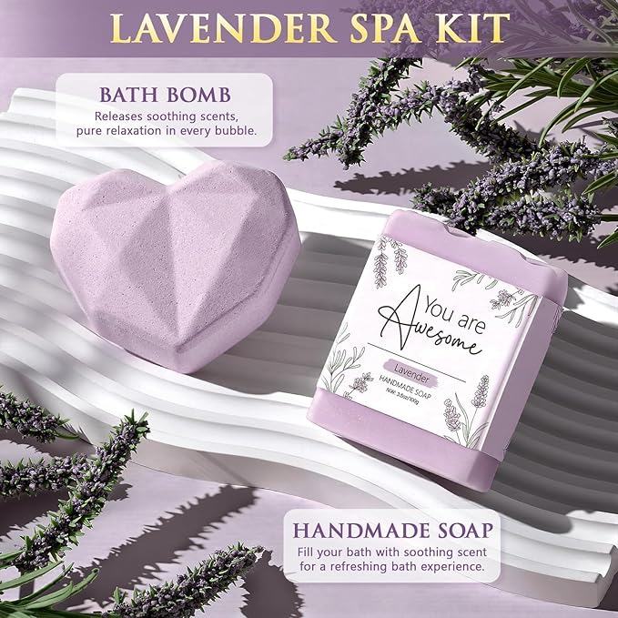 Mothers Day & Birthday Gifts for Women - Get Well Soon Spa Care Package, Luxury Self Care Gift Basket for After Surgery & Cancer Care Inspirational Thinking of You Sympathy Gift Set for Mom Her Friend