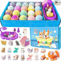 Kids Bath Bombs with Surprise Inside, 20 PackGift Set, Natural Organic Bubble Bath Kids Foam Bath