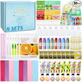 80PCS Spa Birthday Party Supplies, Include Face Masks, Lip Balm, Hand Cream, Under Eye Patches, Lip Mask, Foot Bath Bombs,Headband,Sleepover Spa Party Supplies Kit for Women Girls Gift Skincare Set