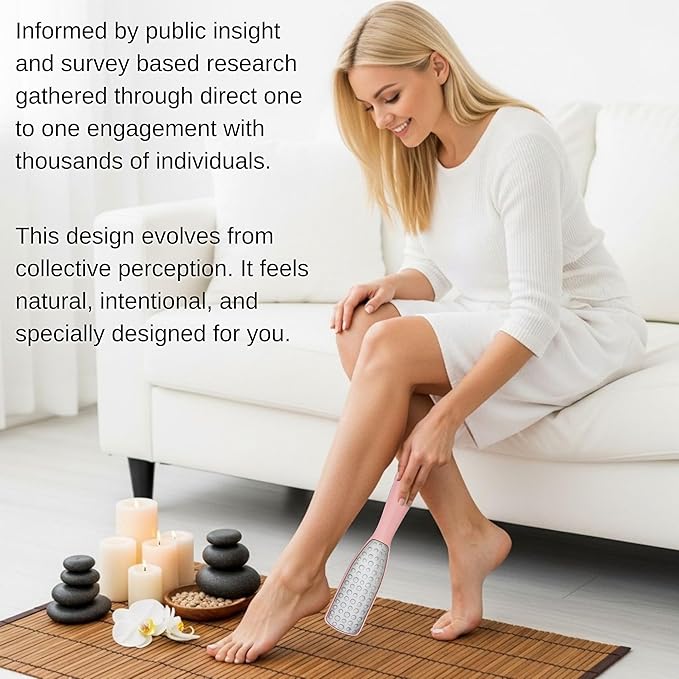 Professional Foot File & Callus Remover Set – 2-in-1 Stainless Steel Pedicure Rasp + Sapphire Nail File – Wet & Dry Use – Salon Quality