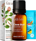 100% Pure Clove Essential Oil - 0.34 Fl Oz - Clove Oil for Hair, Skin, Diffuser, Aromatherapy & DIY Candle Making Scent