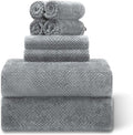 8 Pack Towel Set (2 Extra Large 40"x 80" Bath Towels Sheet,2 Hand Towels,4 Washcloths) Gray Oversized Bath Sheet Sets for Adults Soft Highly Absorbent Quick Dry Towels Set for Bathroom Hotel Spa