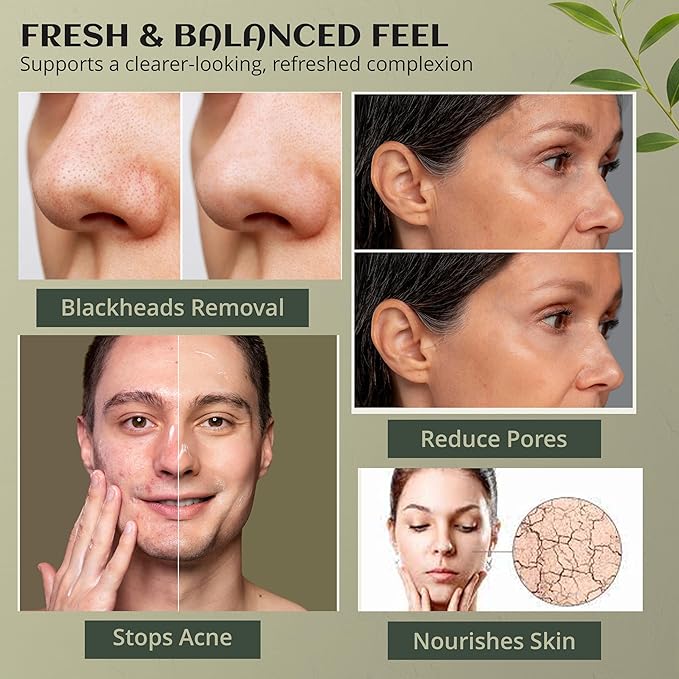Dr.Ancient Tea Tree Soap Bar, Organic Soap Bars Handcrafted the Traditional Way, Natural Chemical-Free, Vegan, Used for Face and Body, Deep Cleansing, and Nourishing Daily Skin
