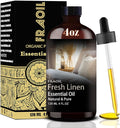 Fresh Linen Essential Oil 4 Fl Oz 120ML for Diffuser Humidifier Yoga Cleaning DIY Candle Soap Making Perfume Gift for Women FRAOIL (Fresh Linen 4 Fl Oz (Pack of 1))