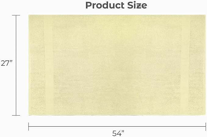 Softolle Luxury Bath Towels Set of 4 (27” x 54”) | Towels for Bathroom | Super Soft | Highly Absorbent Towels for Home, Spa, Gym (Cream)